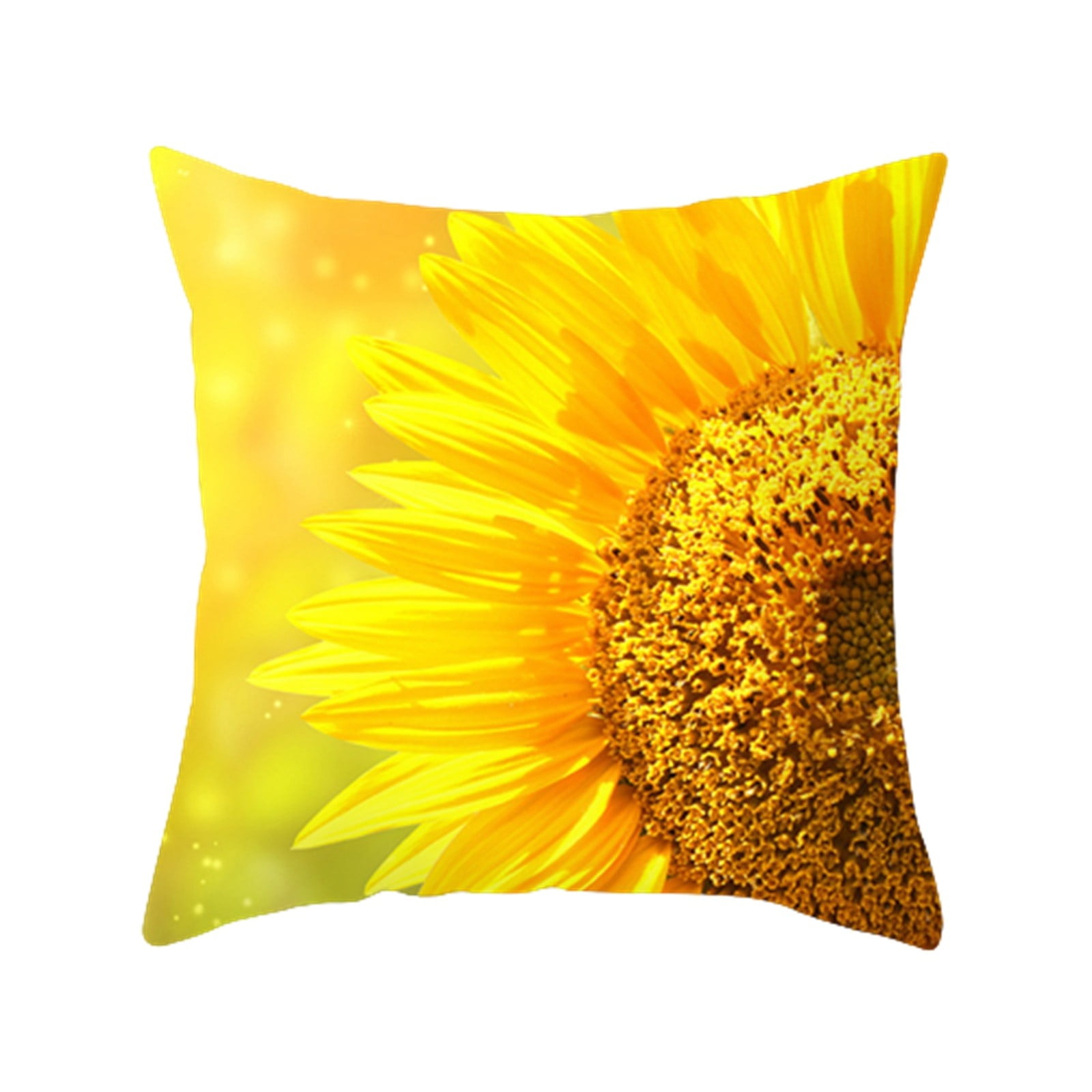 Zippe Pillowcase Size Sunflower Farmhouse Pillow Covers 18x18 Hello