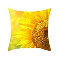 Zippe Pillowcase Size Sunflower Farmhouse Pillow Covers 18x18 Hello