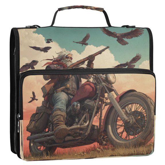 Zipper Binder 3 Rings Stationery Office Files Daily Organizer File Folder Storage Bag Doomsday Survivor