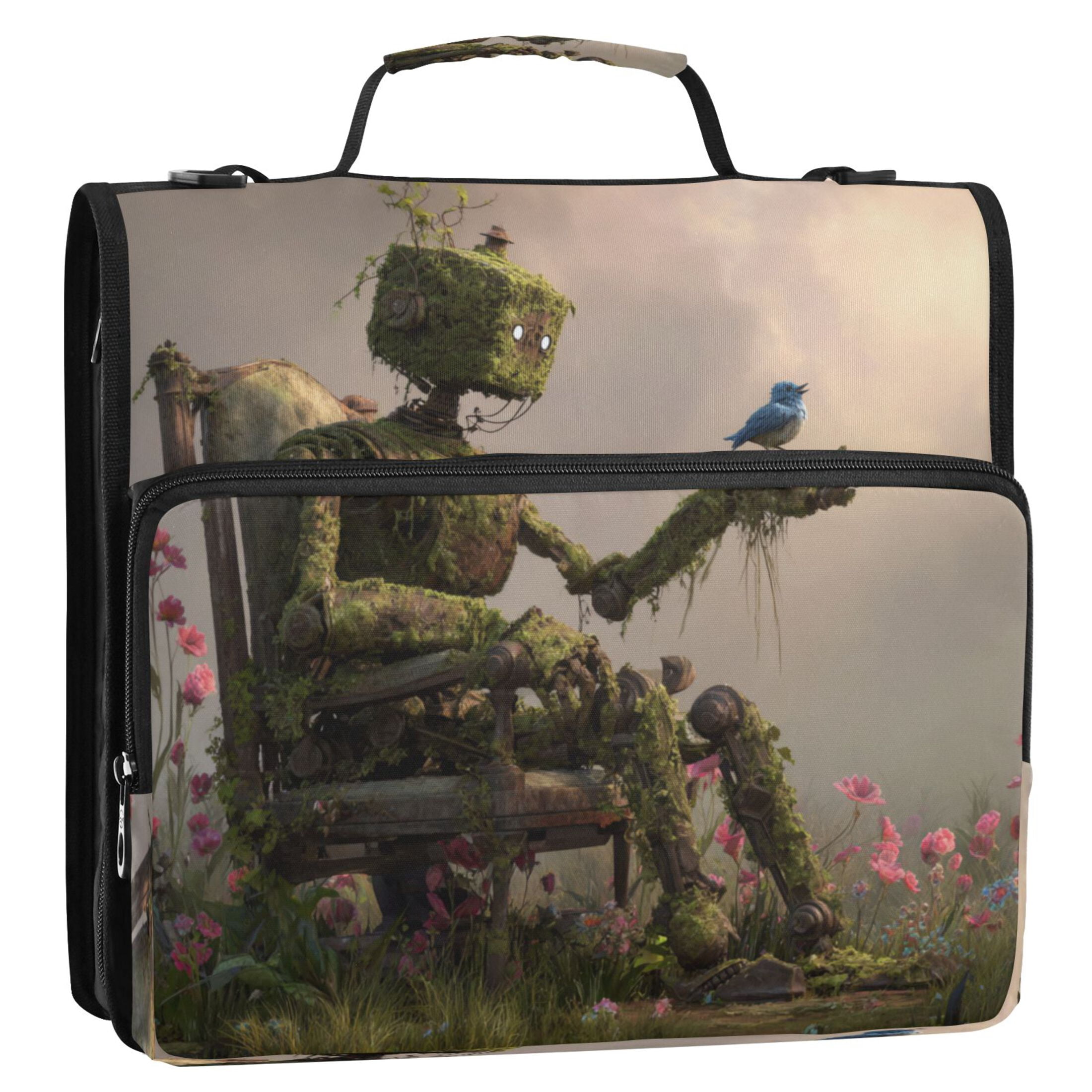 Robotics Folder Zipper Binder 3 Rings Stationery Office Files Daily Organizer File ...