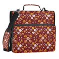 thumbnail image 1 of Zipper Binder Artistic Pattern 1.5 Inch Binder Folder Bag with Shoulder Strap and Handle, 1 of 8
