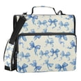 thumbnail image 1 of Zipper Binder Bow 1.5 Inch Binder Folder Bag with Shoulder Strap and Handle, 1 of 8