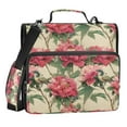 thumbnail image 1 of Zipper Binder Bright Peony 1.5 Inch Binder Folder Bag with Shoulder Strap and Handle, 1 of 8