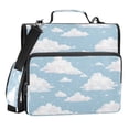 thumbnail image 1 of Zipper Binder Clouds Floating in The Sky 1.5 Inch Binder Folder Bag with Shoulder Strap and Handle, 1 of 8