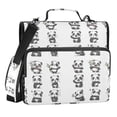 thumbnail image 1 of Zipper Binder Cute Panda 1.5 Inch Binder Folder Bag with Shoulder Strap and Handle, 1 of 8