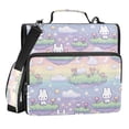 thumbnail image 1 of Zipper Binder Cute Rabbit 1.5 Inch Binder Folder Bag with Shoulder Strap and Handle, 1 of 8