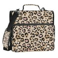 thumbnail image 1 of Zipper Binder Leopard Spots 1.5 Inch Binder Folder Bag with Shoulder Strap and Handle, 1 of 8