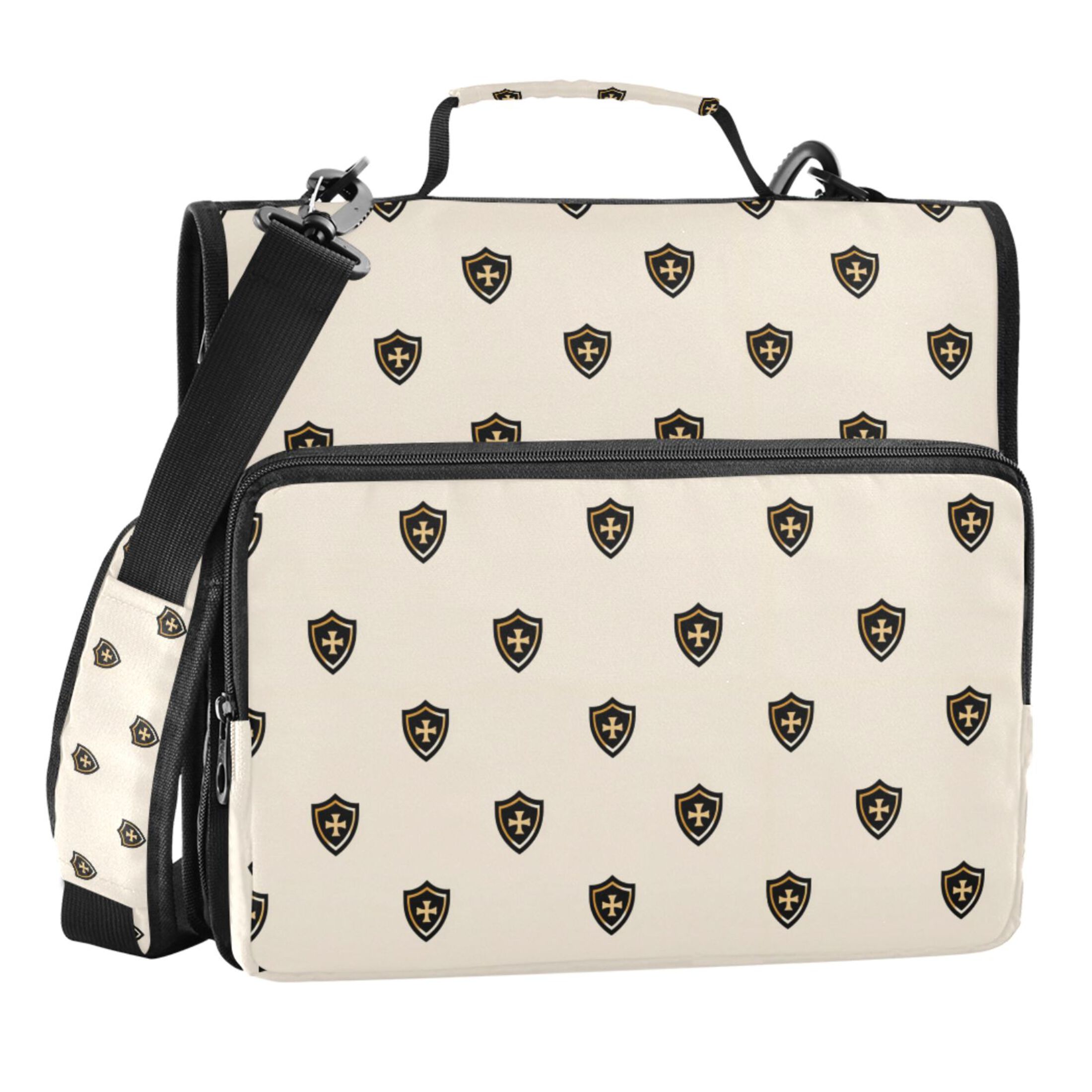 Zipper Binder Shield 1.5 Inch Binder Folder Bag with Shoulder Strap and ...
