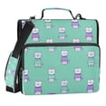 thumbnail image 1 of Zipper Binder Sweater Cat 1.5 Inch Binder Folder Bag with Shoulder Strap and Handle, 1 of 8