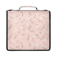thumbnail image 1 of Zipper Binder with Shoulder Strap 2 inch 3 Ring Waterproof File Folder Organizer Bag 500 Sheet Cute Floral Pastel, 1 of 8