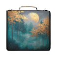 thumbnail image 1 of Zipper Binder with Shoulder Strap 2 inch 3 Ring Waterproof File Folder Organizer Bag 500 Sheet Mystical Forest, 1 of 8