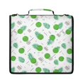 thumbnail image 1 of Zipper Binder with Shoulder Strap 2 inch 3 Ring Waterproof File Folder Organizer Bag 500 Sheet Simple Coconut Pattern, 1 of 8