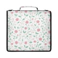 thumbnail image 1 of Zipper Binder with Shoulder Strap 2 inch 3 Ring Waterproof File Folder Organizer Bag 500 Sheet Spring Flowers and Vines, 1 of 8
