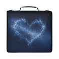 thumbnail image 1 of Zipper Binder with Shoulder Strap 2 inch 3 Ring Waterproof File Folder Organizer Bag 500 Sheet Starry Sky Background with Stars, 1 of 8