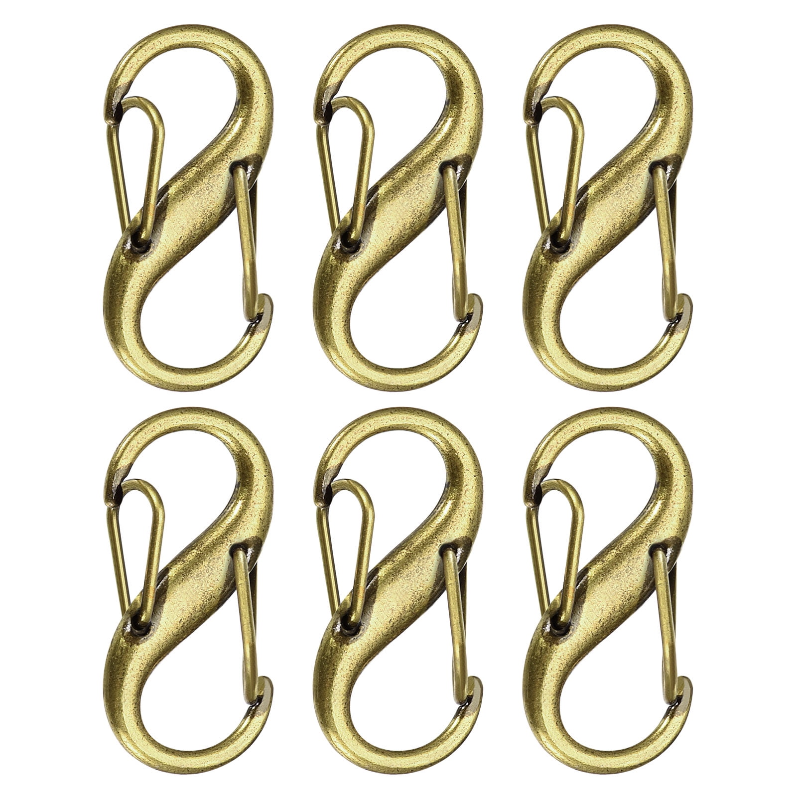 Zipper Clip, 6Pcs Zinc Alloy Dual Opening Zipper Clip Theft Deterrent