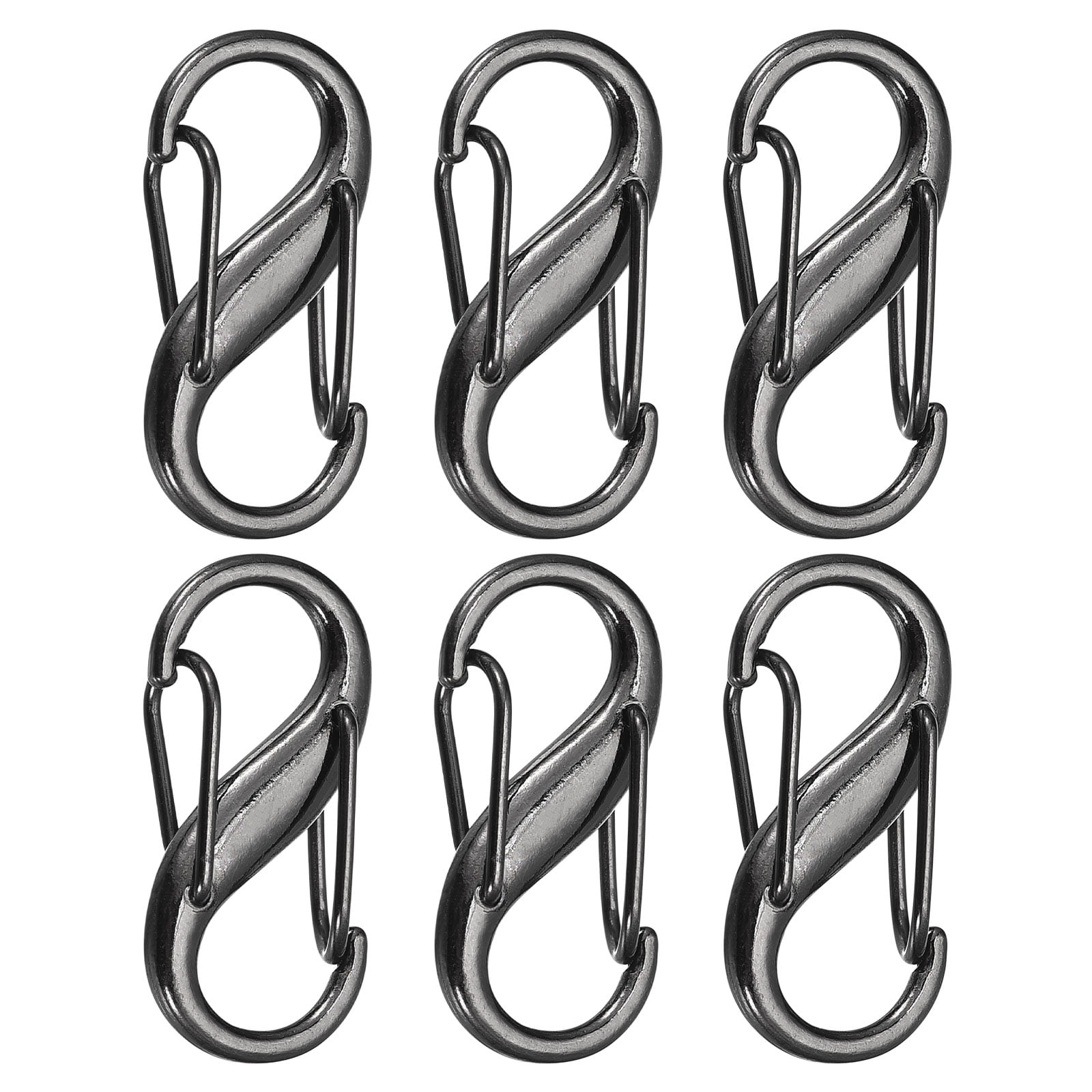 Zipper Clip, 6Pcs Zinc Alloy Dual Opening Zipper Clip Theft Deterrent