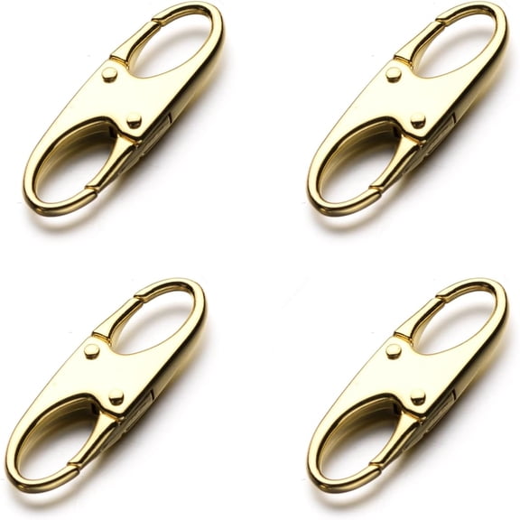 Zipper Clips Anti Theft - Keep The Zipper Closed - Zipper Locks Anti Theft (4 Gold), zp2021006