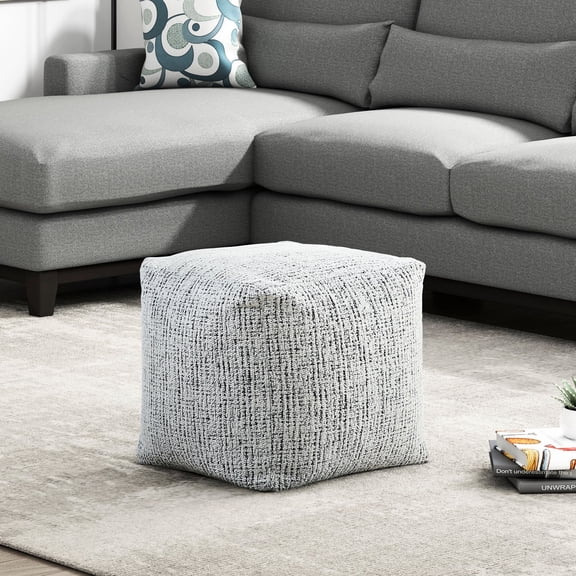 Zipper Closure - Stylish Accent - Entryway - 16" Cube Size