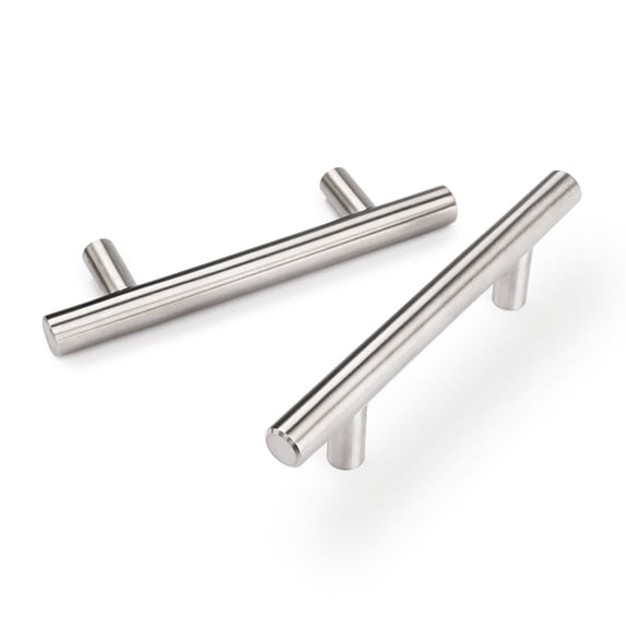 Goldenwarm 10 Pack Handles Brushed Nickel Cabinet Pulls Drawer Handles for Kitchen Door Bedroom DresserBathroom Wardrobe Hardware, 3in