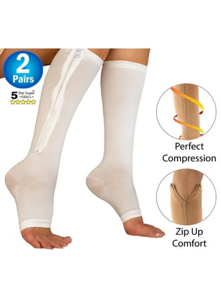 23-32 mmHg Medical Opaque Compression Pantyhose Stockings Varicose Veins  Travel Flight-1/2 Pair 