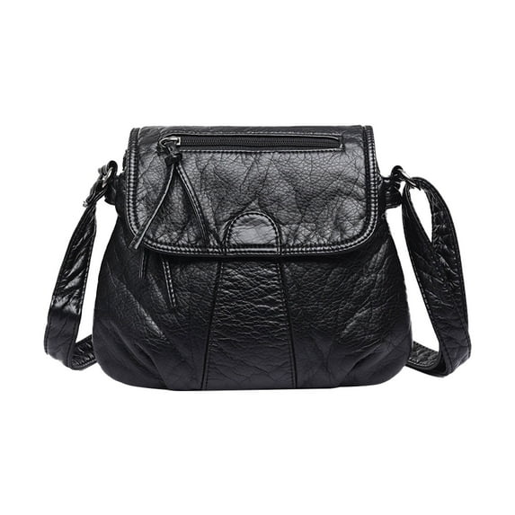 Zipper Crossbody Bag with Wide Shoulder Strap Phone Wallet, Shoulder Purse, Multiple Zipper Pockets.