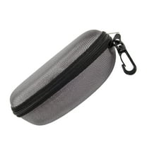 Zipper Eyeglasses Case Holder,Portable Travel Zipper Hard Box Glasses Sunglasses Case Box Protector for Men Women,6.69x2.36" Shockproof Shell Sunglasses Organizer with Zipper,Gray