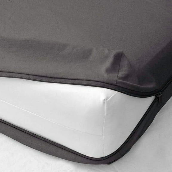 Zipper Fitted Sheet - 100% Egyptian Cotton Sheet 12" inch Extra Deep Pocket Soft and Comfy -Shrinkage and Fade Resistant-Easy Care -1 Fitted Sheet Only (Light Grey, Cal King)