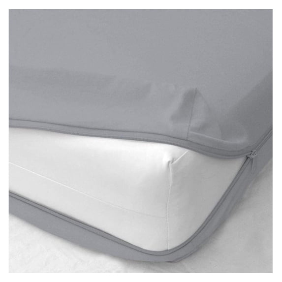 Zipper Fitted Sheet - Brushed Hotel Quality Bottom Sheet 16 inch Extra Deep Pocket Soft Microfiber -Shrinkage and Fade Resistant-Easy Care -1 Fitted Sheet (Light Grey, Full XL)