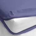 thumbnail image 1 of Zipper Fitted Sheet - Full Zipper Fitted Sheet 18" Inch Deep Pocket - 700 TC 100% Egyptian Cotton Sateen Weave Zipper Mattress Cover Medium Blue Color, 1 of 2