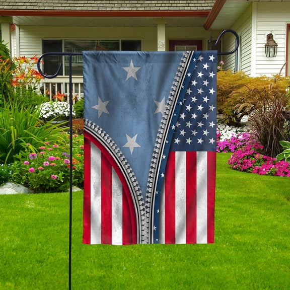 Zipper Flag American Show Federated States Of Micronesian Flag USA Federated States Patriotic Root Garden Flag (11.5x17.5) Double Sided-USA Flags Premium Polyester-Decorative Indoor Outdoor Flag
