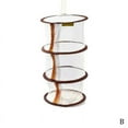 thumbnail image 1 of Zipper Hanging Basket Multi-grid Hanging Basket Three-grid Drying Food Basket Basket Fish Meat T2C8, 1 of 9
