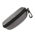 thumbnail image 1 of Zipper Hard Shell Glasses Case,Eyeglasses Case Eye Glasses Box,Portable Sunglasses Bag Container with Carabiner,Eyewear Cover Protector,6.69x2.36 inch Travel Zipper Eyeglasses Holder,Gray, 1 of 6