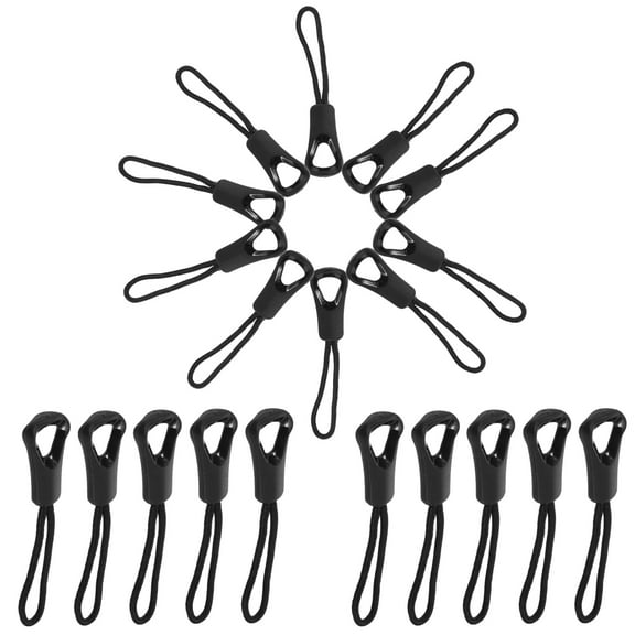 20 Pcs Zipper Pull Extenders with Drawstring, Polyester Replacement for Suitcases, Bags, Luggage, Easy to Use and