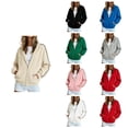 thumbnail image 1 of Zipper Hooded Sweatshirt Loose And Casual Long Sleeved Pullover Jacket, 1 of 5