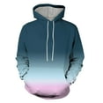 thumbnail image 1 of Zipper Hoodies for Men Mens Long Sleeve Fashion Casual 3D Printed Hooded Drawstring Pocket Pullover Sweater Top, 1 of 4