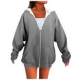 thumbnail image 1 of Zipper Hoodies for Women Oversized Fall Fashion 2025 Casual Ombre Tie Dye Winter Jackets Trendy Hooded Zip up Sweatshirt, 1 of 3