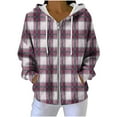 thumbnail image 1 of Zipper Hoodies for Women, Oversized Hooded Sweatshirts, Fall Casual Tops, 1 of 8