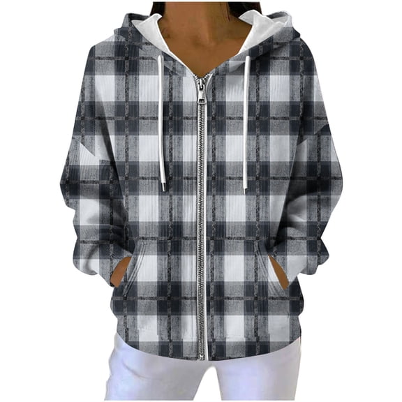 Zipper Hoodies for Women, Oversized Hooded Sweatshirts, Fall Casual Tops