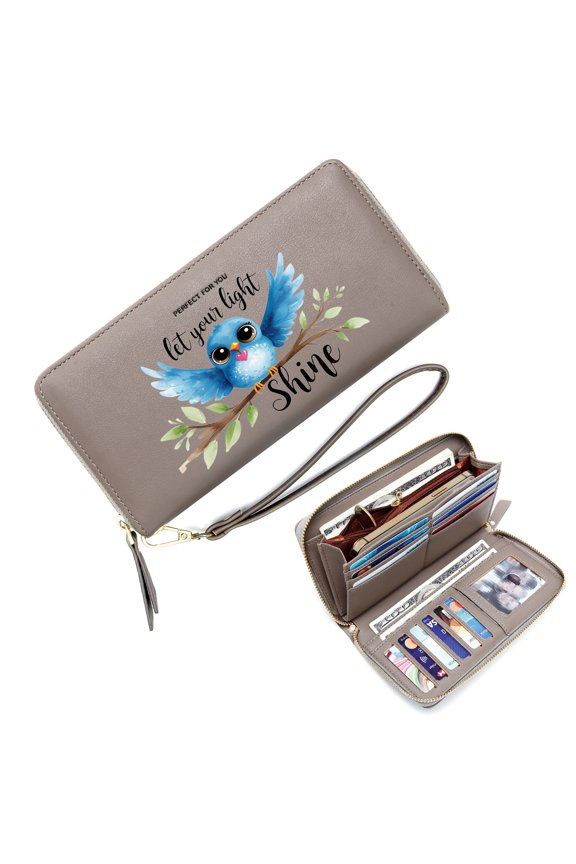 Zipper Lady Credit Card Case Wallet Personalized RFID Wallet for Women Made on Demand Original Designs Love Eyecatching Accessory Elegant Accessory