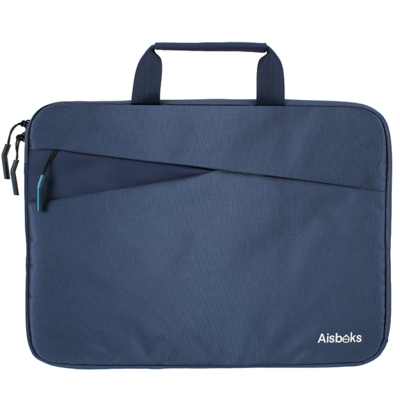Aisboks 15.6-16 Inch Laptop Bag for Men&Women,Navy Blue Laptop Sleeve 14'' with Handle,Water-Resistant Shockproof Computer Case with HP, Dell, Acer MacBook Notebook