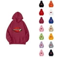 thumbnail image 1 of Zipper Lips Graphic Hoodies for Women Fall Winter Long Sleeve Casual Oversized Hooded Sweatshirt Pullover with Pockets, 1 of 4