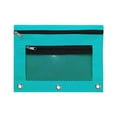thumbnail image 1 of Zipper Pencil Pouch with Transparent Pvc Window and Detachable Design, 25 X 18 cm Large Pencil Pouch for 3-Ring Binder Storage, 1 of 6