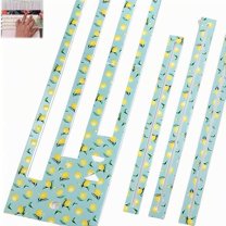 Zipper Pocket Template,Lemon Pattern Acrylic Zipper Making Templates for 7/8/9 Inch Zippers Measuring,Bag Zip Making Templates Set for Beginners,Pocket DIY Crafts Sewing Assistance Tools 2025 Template