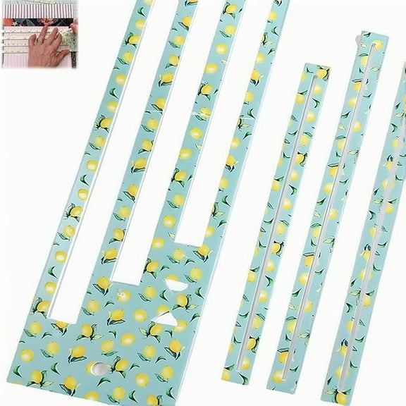 Zipper Pocket Template,Lemon Pattern Acrylic Zipper Making Templates for 7/8/9 Inch Zippers Measuring,Bag Zip Making Templates Set for Beginners,Pocket DIY Crafts Sewing Assistance Tools 2025 Template