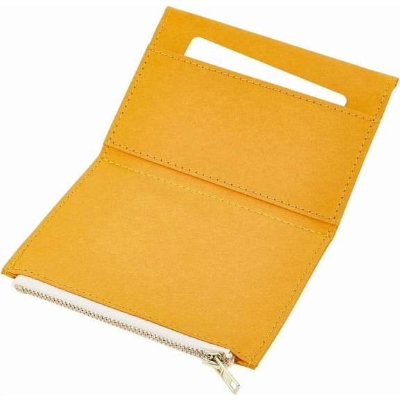 Zipper Pocket for Traveler Notebook Insert Pouch Refill TN Accessories Standard Size File Folder Yellow Planner Wallet Card Passport Holder Paper Invoice Storage Bag for Journal Cover diy