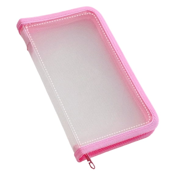 Zipper Pouch Document Folder, Waterproof Zip File Bag for Office Organization, Pencil Pouch for Makeup Supplies, Clear Document Organizer for Receipts and Papers, 8.35x4.72 Inch