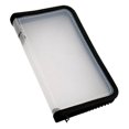 thumbnail image 1 of Zipper Pouch Document Folder, Waterproof Zip File Bag for Office Organization, Pencil Pouch for Makeup Supplies, Clear Document Organizer for Receipts and Papers, 8.35x4.72 Inch, 1 of 4