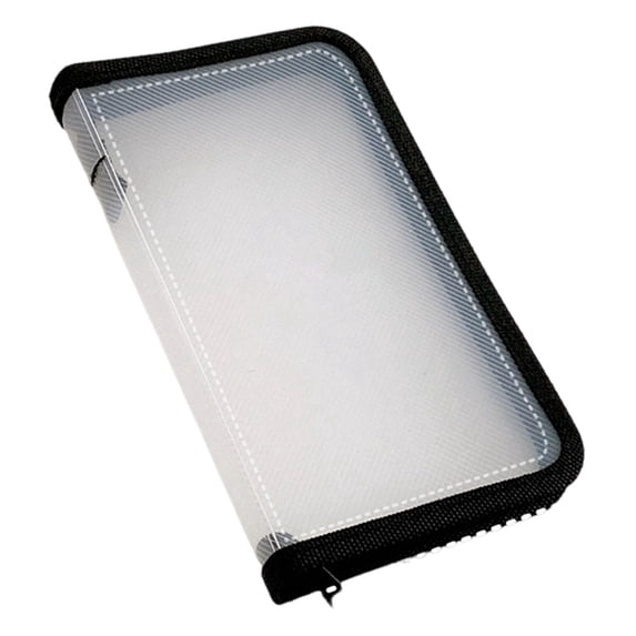Zipper Pouch Document Folder, Waterproof Zip File Bag for Office Organization, Pencil Pouch for Makeup Supplies, Clear Document Organizer for Receipts and Papers, 8.35x4.72 Inch