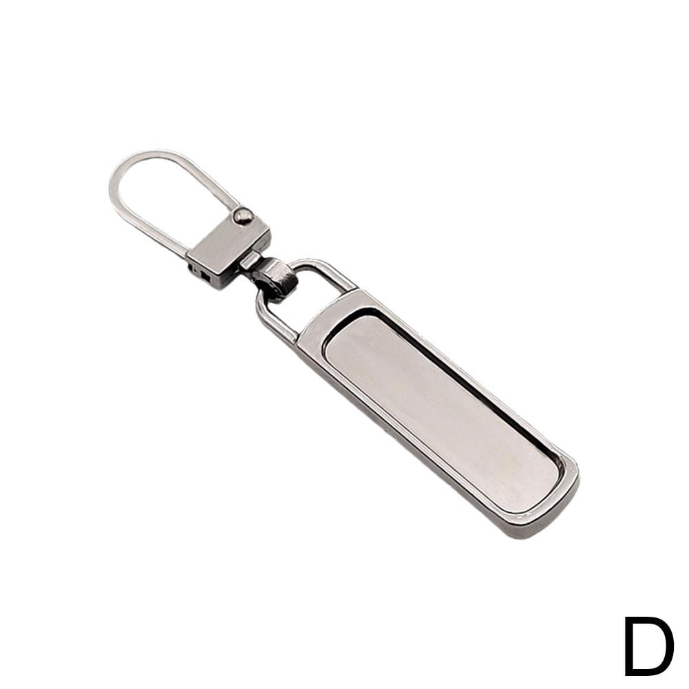 Goyunwell #5 Zipper Pulls Metal Silver Zipper Pulls Bulk 50pcs Zipper  Slider Coil Zipper Pull Charms Nylon Zipper Pulls for Purse Handbag Making  Craft