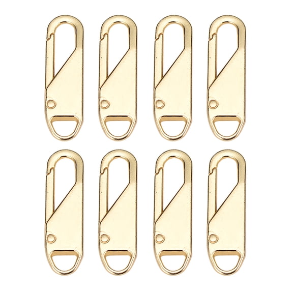 Zipper Pull Replacements, Zipper Repair Kit,Zipper Slider Pull Tab,Universal Zipper Fixer ,Metal Zipper Head Pullers Handle Zipper Extenders for Clothing Jackets Backpack Boots Purse Coat(Z1-Gold)